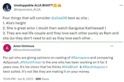 Alia Bhatt was trending on Twitter on Thursday.