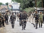 Security personnel in Manipur on Friday. (ANI) Security personnel in Manipur on Friday. (ANI)