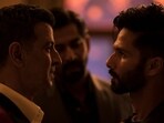 Ronit Roy and Shahid Kapoor in a still from Bloody Daddy. Ronit Roy and Shahid Kapoor in a still from Bloody Daddy.