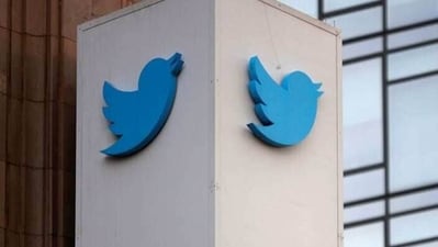 A Twitter logo is seen outside the company headquarters in San Francisco, California, US. (Reuters Photo)