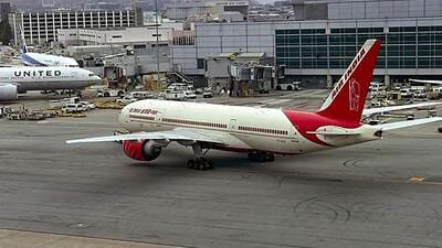 An Air India flight halts at the San Francisco International Airport (PTI File Photo)
