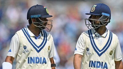 Shardul Thakur (L) with Ajinkya Rahane (AFP)