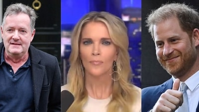 Megyn Kally slammed Prince Harry for accusing Piers Morgan of “horrific personal attacks and intimidation" (REUTERS/Toby Melville/File Photo, megynkelly/Instagram, REUTERS/Toby Melville) Megyn Kally slammed Prince Harry for accusing Piers Morgan of “horrific personal attacks and intimidation" (REUTERS/Toby Melville/File Photo, megynkelly/Instagram, REUTERS/Toby Melville)