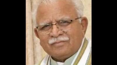 Haryana chief minister Manohar Lal Khattar on Friday said that the biennial Integrated Water Resources Action Plan (IWRAP) 2023-25 aims at reducing the state’s water deficit by 49.7% in a period of two years. (HT File Photo)
