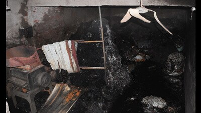 The illegal factory was being run from a residential area. (Sakib Ali/HT Photo)