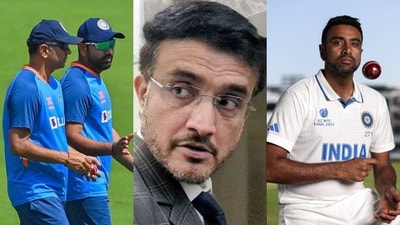 Rohit Sharna with Rahul Dravid; Sourav Ganguly; R Ashwin Rohit Sharna with Rahul Dravid; Sourav Ganguly; R Ashwin