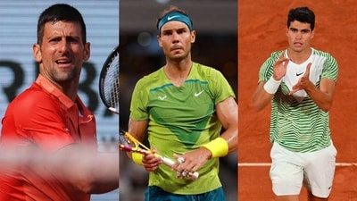 Novak Djokovic; Rafael Nadal; Carlos Alcaraz Novak Djokovic; Rafael Nadal; Carlos Alcaraz