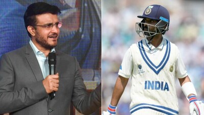 Sourav Ganguly; Ajinkya Rahane (File) Sourav Ganguly; Ajinkya Rahane (File)