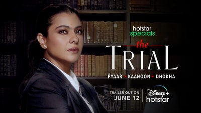 Kajol will be seen as a lawyer in The Trial. Kajol will be seen as a lawyer in The Trial.