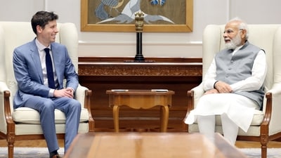 OpenAI CEO Sam Altman met PM Modi on Thursday. (twitter/@sama) OpenAI CEO Sam Altman met PM Modi on Thursday. (twitter/@sama)