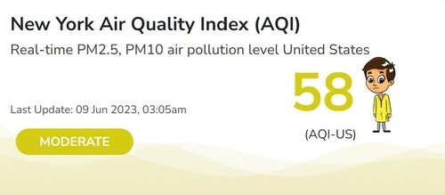 New York City's air quality (aqi.in) New York City's air quality (aqi.in)