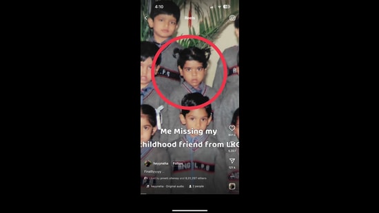 A video grab of the reel that went viral on Instagram and has amassed over nine million views so far.