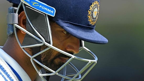 Rahane perished soon after resumption thanks to a sensational catch from Green off Cummins. He was on 89 off 129 balls&nbsp;(AFP)