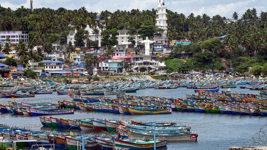 "Very severe cyclonic storm Biparjoy over east-central Arabian Sea at 2330 hours IST of 08th June, 2023 over about 840 km west-southwest of Goa, 870 km west-southwest of Mumbai. To intensify further gradually during next 36 hours and move nearly north-northwestwards in next 2 days," IMD tweeted.&nbsp;(PTI)