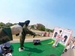 Parade float depicting Indira Gandhi's assassination at an event organised by pro-Khalistani supporters in Brampton city of Canada.