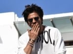 Shah Rukh Khan stepped out to his balcony once again to greet fans.
