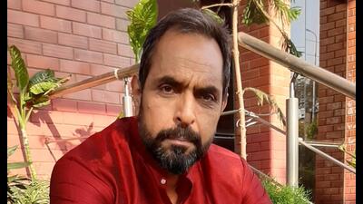 Actor Vishwajeet Pradhan on his visit to HT Lucknow office. (Deep Saxena/HT)