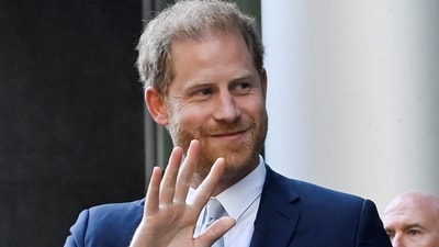 Prince Harry, Duke of Sussex, departs the Rolls Building of the High Court in London, Britain. (Reuters)