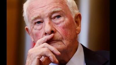 David Johnston, special rapporteur on foreign interference, holds a press conference about his findings and recommendations, in Ottawa, Ontario, Canada May 23, 2023. (REUTERS)