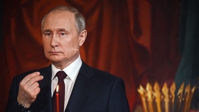 Russian president Vladimir Putin is seen. (AFP) Russian president Vladimir Putin is seen. (AFP)