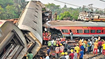 A picture from the train accident. (HT File Photo)