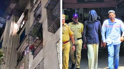 Manoj Sane and Saraswati Vaidya moved to this Mira Road flat (left) in 2017.