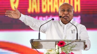 Congress president Mallikarjun Kharge. (PTI) Congress president Mallikarjun Kharge. (PTI)