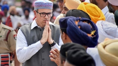 Former J&K chief minister Omar Abdullah. (PTI) Former J&K chief minister Omar Abdullah. (PTI)