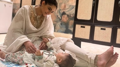 Sonam Kapoor with her son Vayu Kapoor Ahuja. Sonam Kapoor with her son Vayu Kapoor Ahuja.