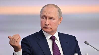 Russian president Vladimir Putin is seen. (Reuters)