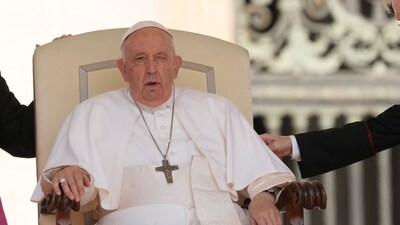 Pope Francis attends his weekly general audience in St. Peter's Square at The Vatican. (AP) Pope Francis attends his weekly general audience in St. Peter's Square at The Vatican. (AP)