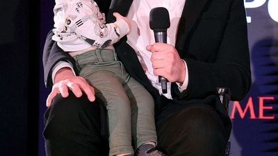 Elon Musk and his son Lil X. Elon Musk and his son Lil X.