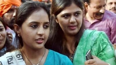 Pritam Munde and Pankaja Munde have taken a notable stance regarding the wrestlers' protests (HT File)
