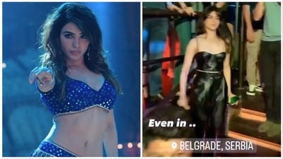 Samantha Ruth Prabhu danced to Oo Antava once again at a Serbian club. Samantha Ruth Prabhu danced to Oo Antava once again at a Serbian club.