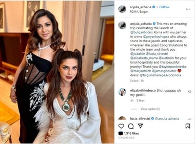Anjula also shared a photo of Priyanka as they posed for the lens.
