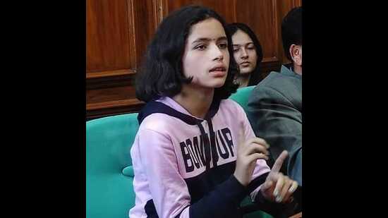 Jhanvi was elected to play the role by 68 child representatives as well as jury members for the children’s session. (HT Photo)