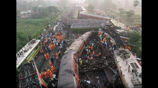 The triple-train accident in Odisha’s Balasore district on June 2 resulted in death of at least 288 and injury to 1,200 passengers. (File)