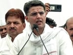 Congress leader Sachin Pilot addresses supporters. (ANI file)
