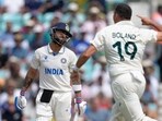 Virat Kohli reacts after being dismissed by Australia's Scott Boland in the WTC Final