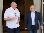Russian president Vladimir Putin and Belarusian president Alexander Lukashenko speak. Russian president Vladimir Putin and Belarusian president Alexander Lukashenko speak.