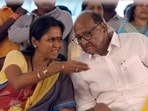 NCP leaders Supriya Sule (left) and Sharad Pawar. (File) NCP leaders Supriya Sule (left) and Sharad Pawar. (File)