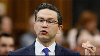Canada's Conservative Party of Canada leader Pierre Poilievre said: “We condemn this despicable display, unequivocally” (REUTERS) Canada's Conservative Party of Canada leader Pierre Poilievre said: “We condemn this despicable display, unequivocally” (REUTERS)