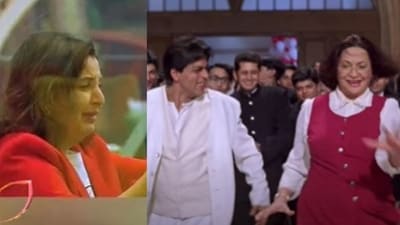 Farah Khan cried when Helen rehearsed for a song in Mohabbatein. Farah Khan cried when Helen rehearsed for a song in Mohabbatein.