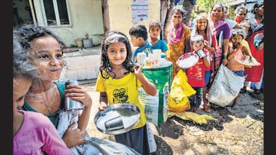 HT visited one such event on Sunday June 11 in Bhandup east. Deepak Maru is one of the children there. Maru collected 100 bottles in the last 3-4 days. “I was told the one to get the maximum bottle gets the price. There is so much garbage around the nallah nearby that it is easy to get the bottles. I am looking forward to see what the price is.” Maru wins the first prize in this event and gets a ration kit as a winning prize. (Hindustan Times) HT visited one such event on Sunday June 11 in Bhandup east. Deepak Maru is one of the children there. Maru collected 100 bottles in the last 3-4 days. “I was told the one to get the maximum bottle gets the price. There is so much garbage around the nallah nearby that it is easy to get the bottles. I am looking forward to see what the price is.” Maru wins the first prize in this event and gets a ration kit as a winning prize. (Hindustan Times)
