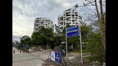 The Central Bureau of Investigation (CBI) has found incriminating documents leading to a private company in the name of arrested IAS officer Anil Ramod’s wife during the raid at his Baner residence (in pic). (HT PHOTO) The Central Bureau of Investigation (CBI) has found incriminating documents leading to a private company in the name of arrested IAS officer Anil Ramod’s wife during the raid at his Baner residence (in pic). (HT PHOTO)