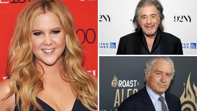 Amy Schumer reacted to the recent news of Robert De Niro and Al Pacino becoming dads.