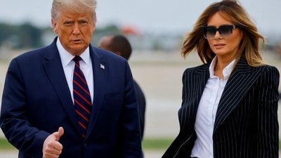 Donald Trump walks with Melania Trump. (File) Donald Trump walks with Melania Trump. (File)