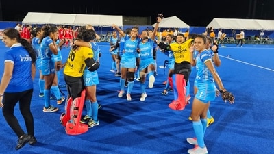 India women's junior hockey team celebrates after winning the Asia Cup (Hockey India) India women's junior hockey team celebrates after winning the Asia Cup (Hockey India)