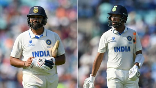 Rohit Sharma; Cheteshwar Pujara (AFP/AP)