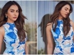 Rakul Preet Singh stuns in a printed bodycon dress for new photoshoot. Rakul Preet Singh stuns in a printed bodycon dress for new photoshoot.